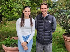 Schülersprecher:innen: Lena Stalinski und Max Ziegler