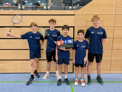 Das Badminton-Team am Einstein